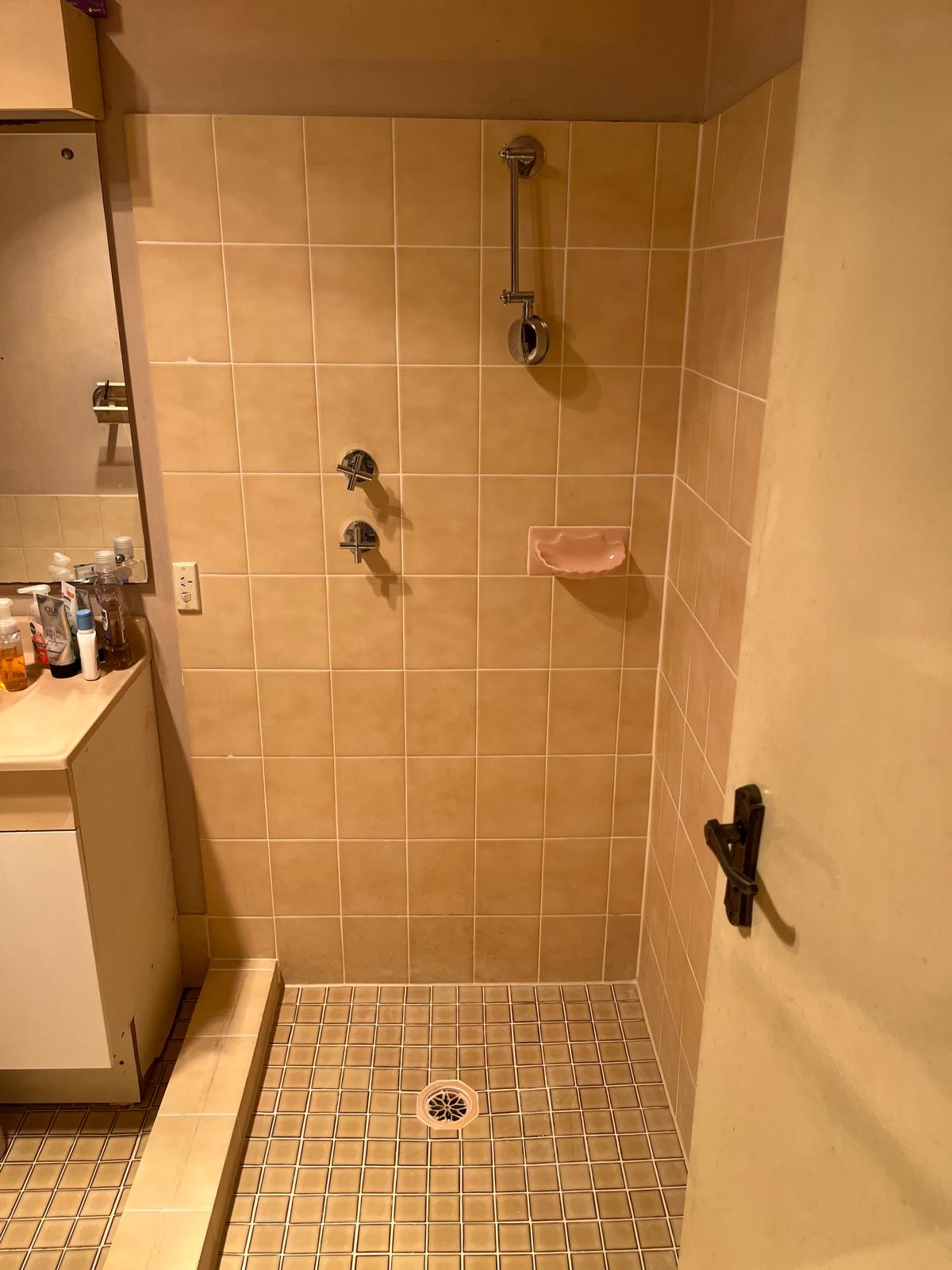 Beautiful shower after Tile & Grout Doctor treatment