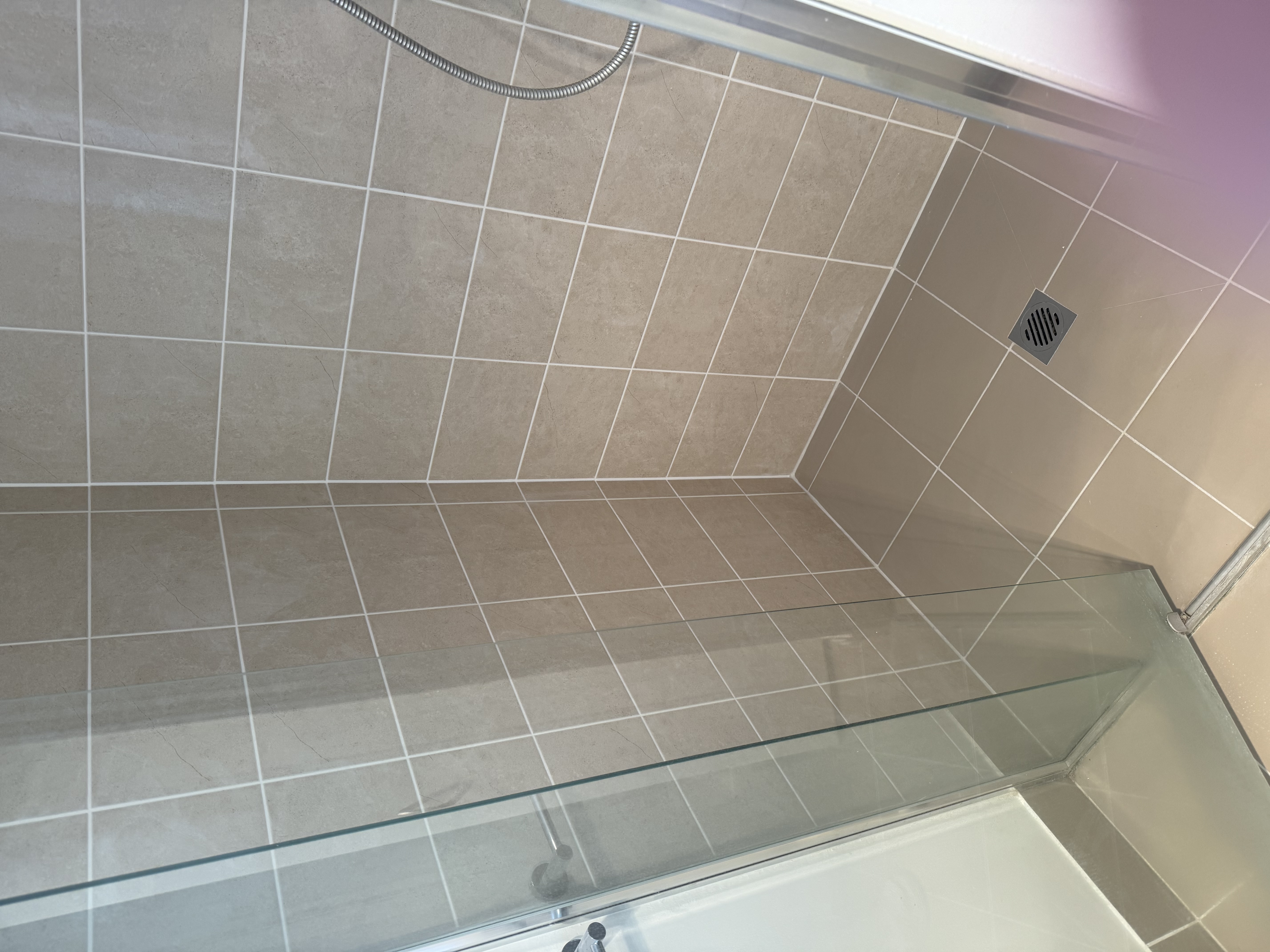 Clean shower regrouting result Sydney